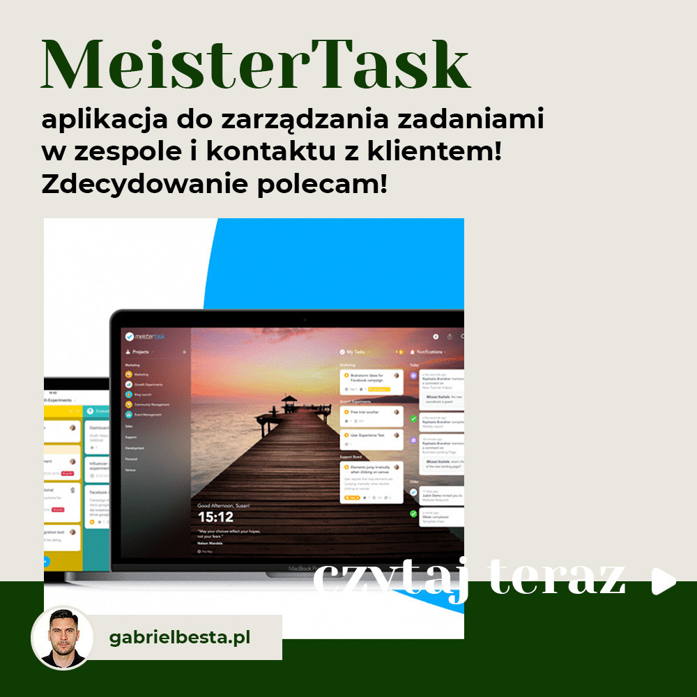 MeisterTask – aplikacja do zarządzania zadaniami w zespole i kontaktu z klientem! Zdecydowanie polecam!